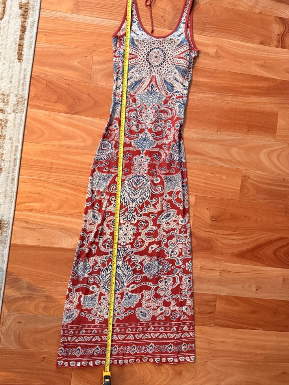 Billabong Designers Closet Boho Paisley Print Maxi Dress View 5